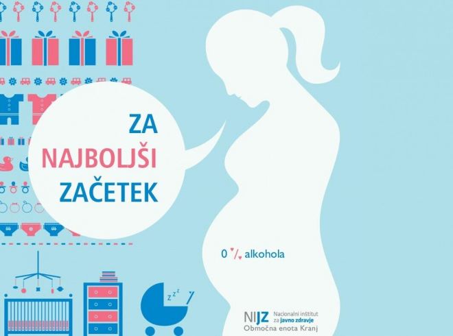 plakat z nosečnico